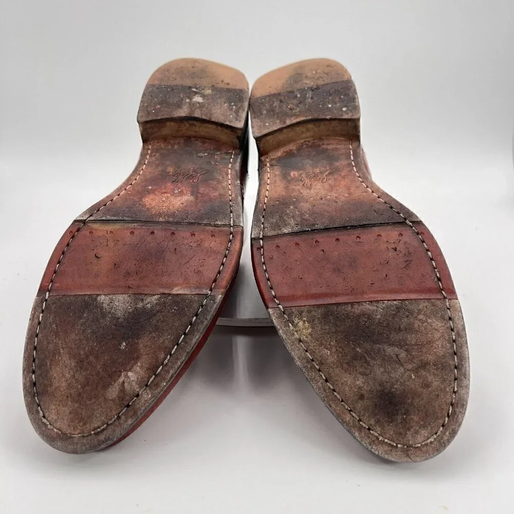 Johnston & Murphy Est. 1850 Men Sz 11 Brown Leather Plain Toe Chukka Ankle Boot